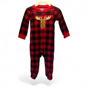 New Carter’s Child of Mine Buffalo Plaid Buffalo Check Sleeper Footed 6-9 Months